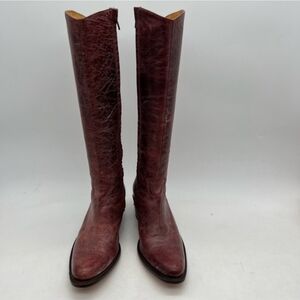 Sendra Deep Burgundy Heeled Boots